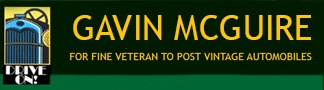Gavin McGuire Fine Veteran to Post Vintage Auromobiles