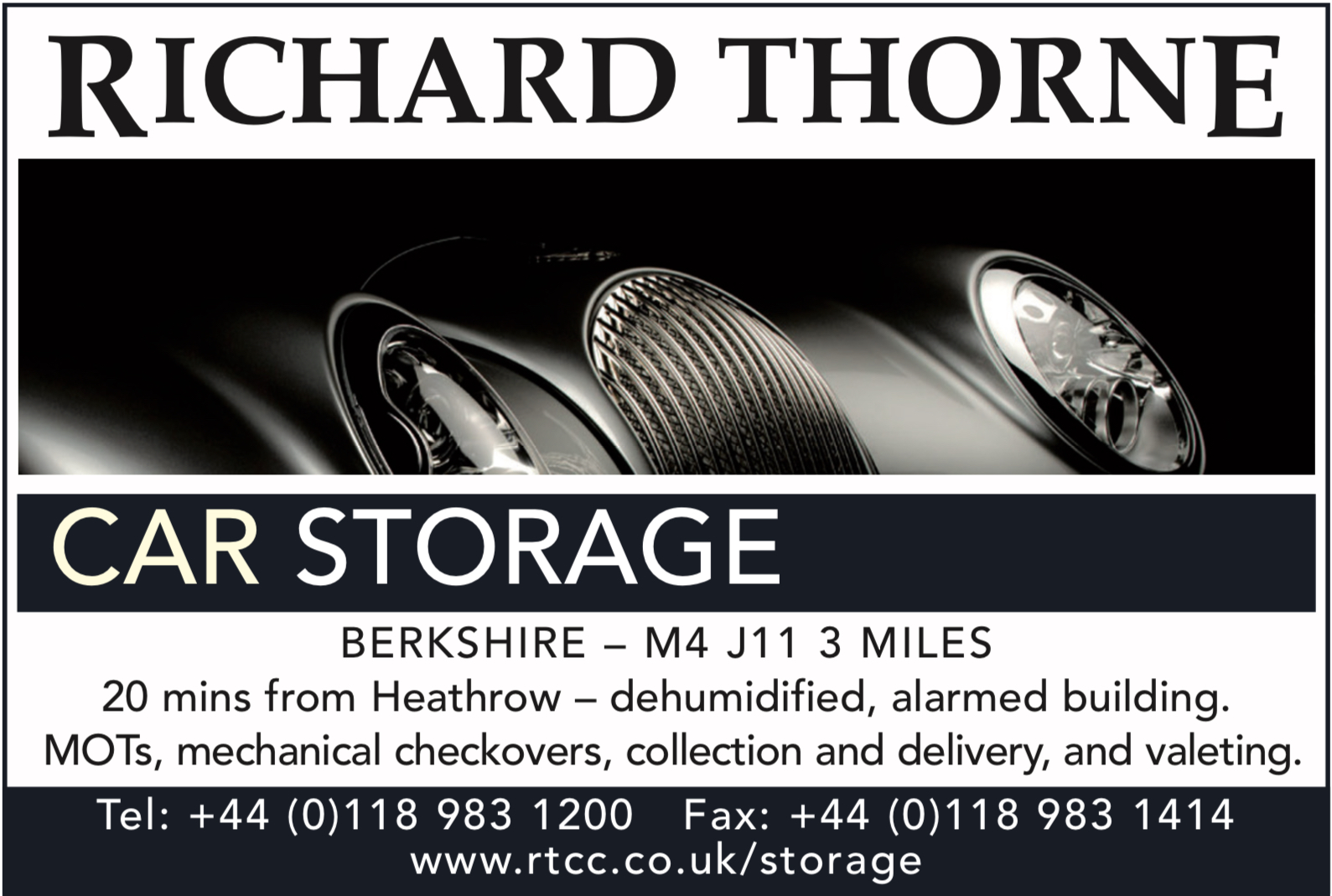 Richard Thorne - Classic car storage
