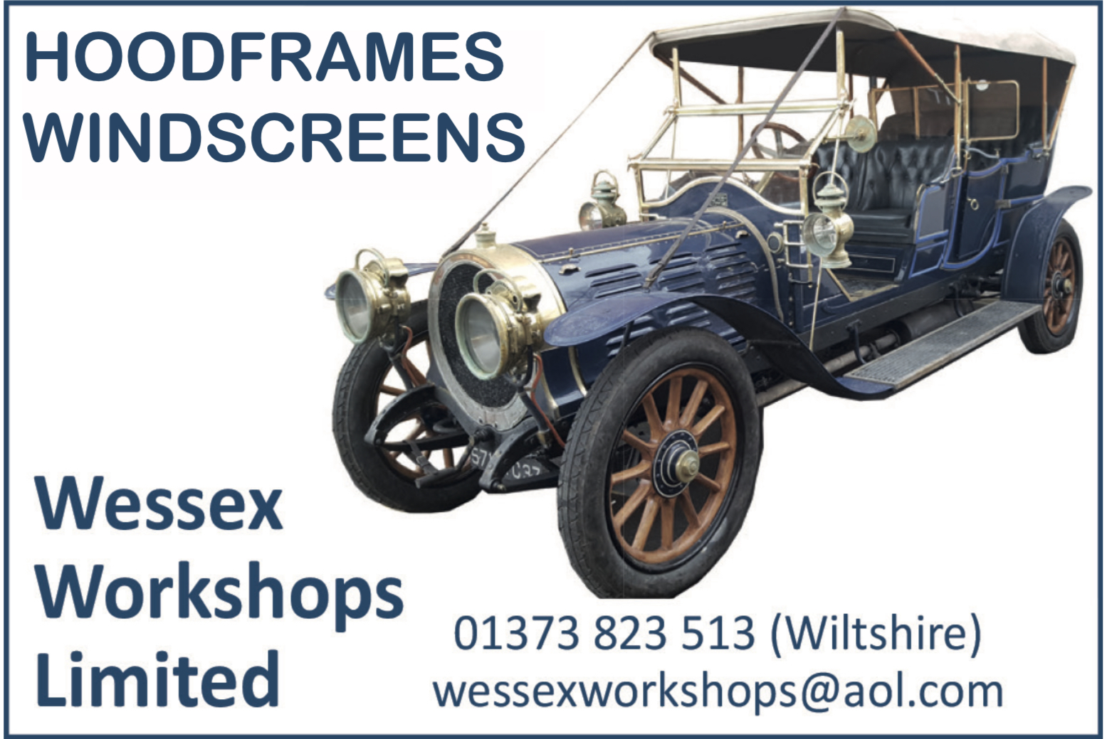 Wessex Workshops - Hoodframes and windscreens