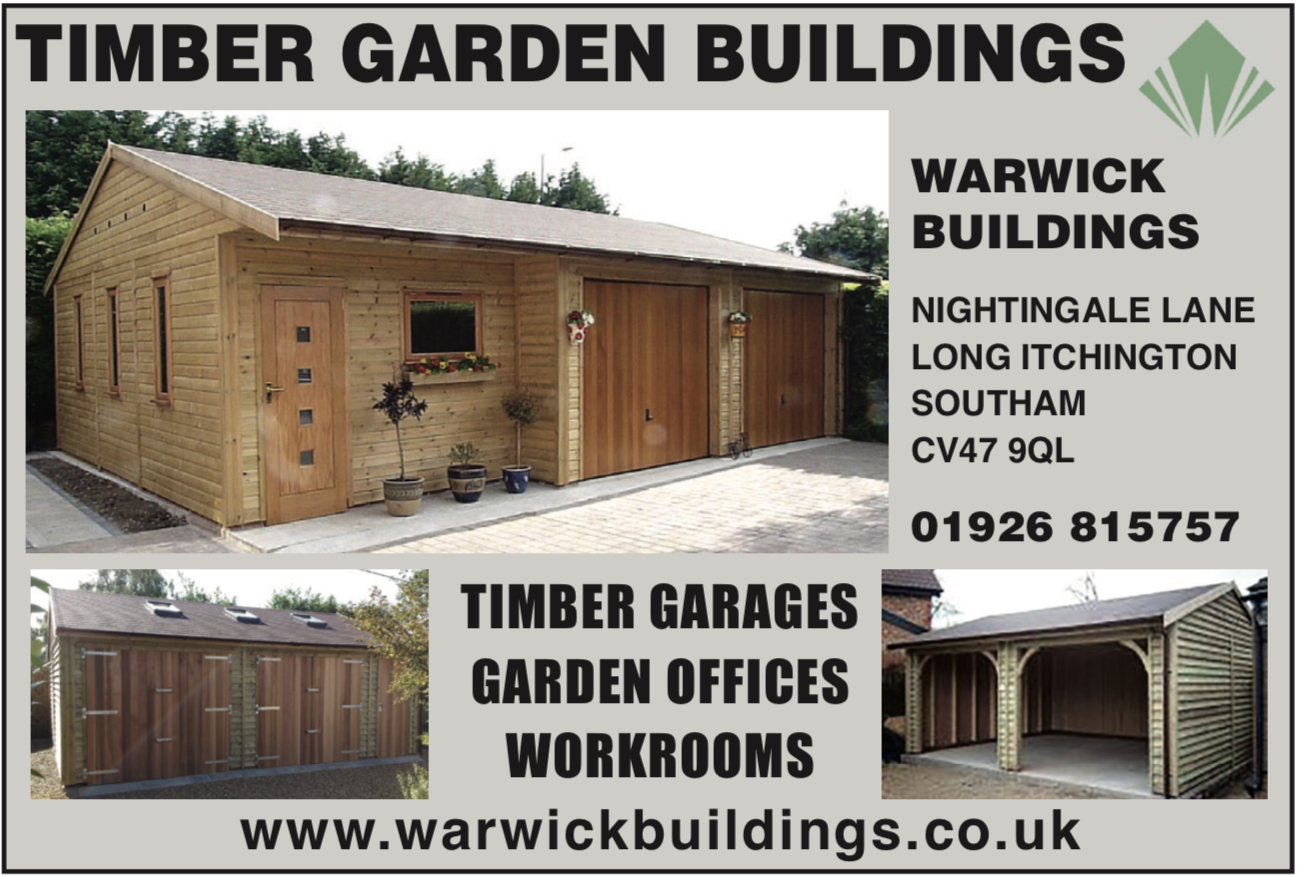 Warwick Buildings - Timber Garages, garden offices, workroom workshops buildings