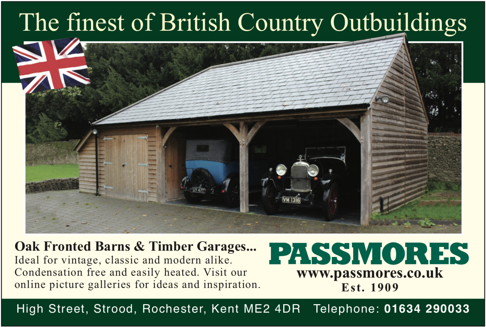 Passmores - Timber Garages, Carriage Houses, Pavilions and Sheds