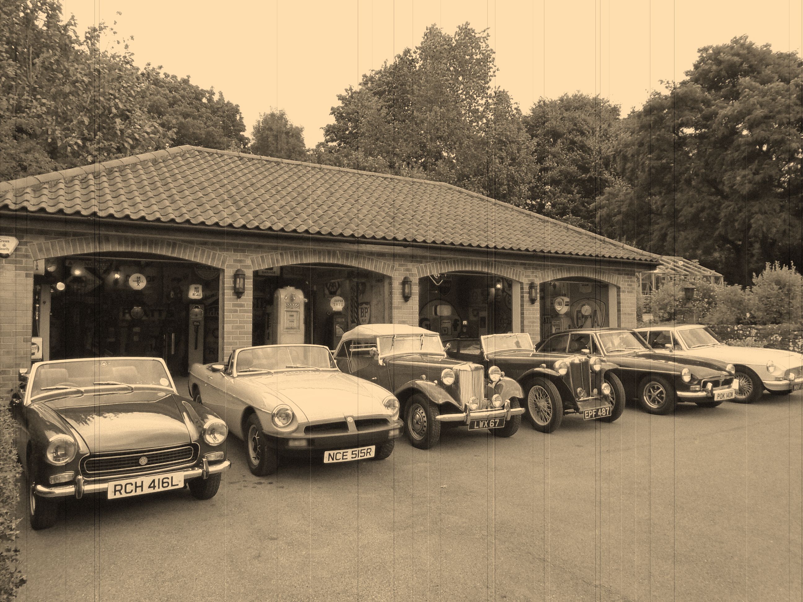 The Vintage Petrol Pump Garage